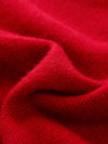 COMOBOCA 100% Cashmere Women's Sweater with Contrast Trim