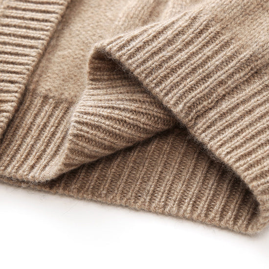 COMOBOCA 100% Cashmere Women's Cable Knit Cardigan