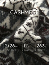 COMOBOCA 100% Cashmere Women's Fair Isle Knit Cardigan