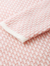 COMOBOCA 100% Cashmere Women's Sailor Collar Knit Cardigan