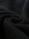 COMOBOCA 100% Cashmere Women's Contrast Trim Knit Cardigan