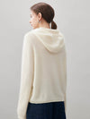 COMOBOCA Women's Wool Fuzzy Hooded Sweater