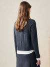 COMOBOCA 100% Wool Chic Layered Look Sweater for Women