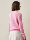COMOBOCA 100% Cashmere Women's Classic Cable Knit Sweater