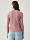 COMOBOCA Women's Ribbed V-Neck Faux Cardigan Sweater