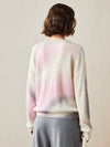 COMOBOCA 100% Cashmere Women's Gradient Color Knit Sweater