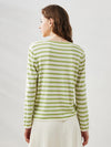 COMOBOCA Women's Striped Long Sleeve V-Neck T-Shirt