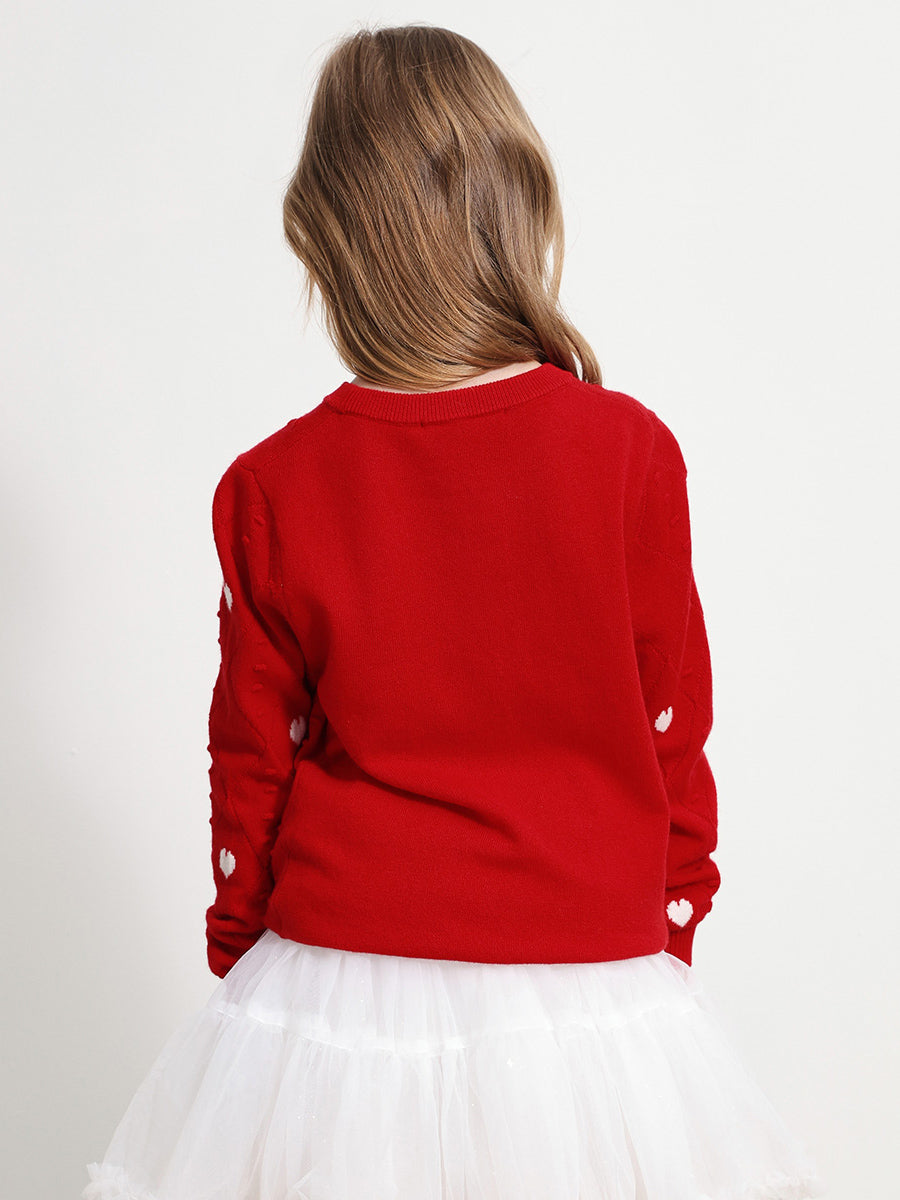 COMOBOCA 100% Wool Kids' Round Neck Sweater