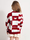 COMOBOCA 100% Wool Kids' Color Block Round Neck Sweater
