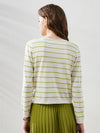 COMOBOCA Women's Striped Button-Down Cardigan