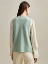 COMOBOCA 100% Cashmere Womens Intricate Embroidered Vest