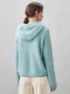 COMOBOCA Women's Wool Fuzzy Hooded Sweater