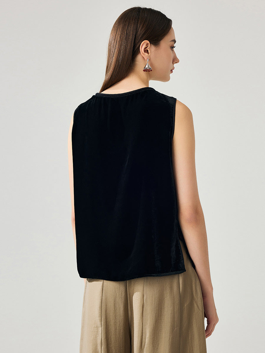 COMOBOCA 100% Mulberry Silk Women's Sleek Tank Top