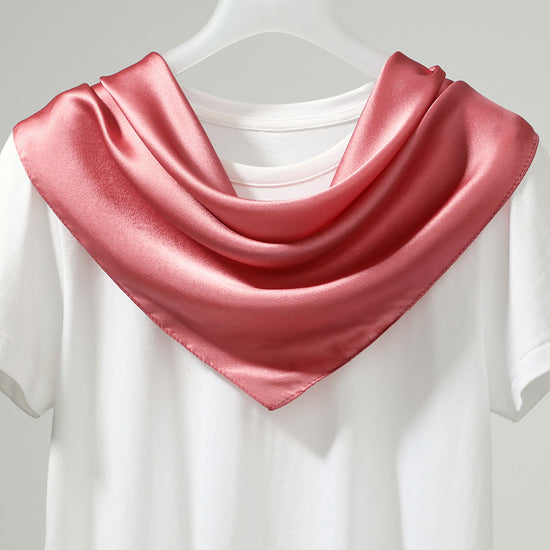 COMOBOCA Rose Gold 100% Mulberry Silk Women's Versatile Scarf