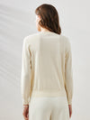 COMOBOCA Women's Floral Ribbed Button-Up Cardigan