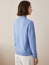COMOBOCA 100% Cashmere Women's Ribbed Cable Knit Sweater