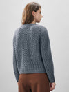 COMOBOCA 100% Wool Women's Cable Knit Button Cardigan