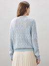 COMOBOCA Women's Chic Heart Patterned Button Cardigan