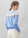 COMOBOCA 100% Cashmere Women's Fair Isle Cardigan Sweater