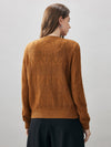 COMOBOCA Women's Chic Heart Patterned Button Cardigan