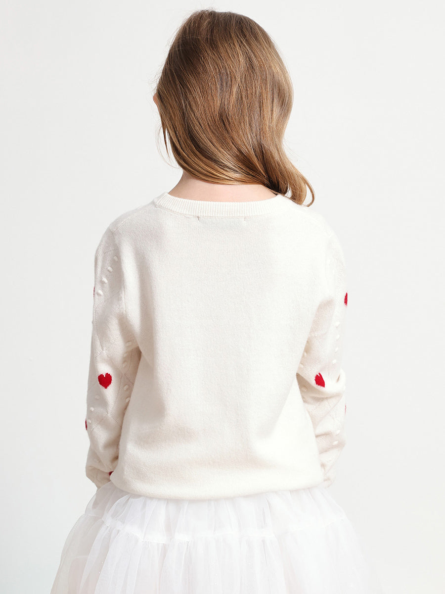 COMOBOCA 100% Wool Kids' Round Neck Sweater