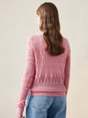 COMOBOCA 100% Wool Women's Stylish Lace Knit Sweater