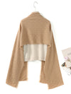 COMOBOCA 100% Cashmere Fringe Solid Color Shawl Scarf