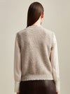 COMOBOCA 100% Cashmere Women's Textured Knit Sweater Vest