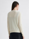 COMOBOCA 100% Cashmere Women's Cable Button Front Knit Cardigan