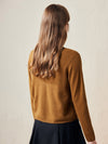 COMOBOCA 100% Wool Women's V-Neck Button Up Cardigan