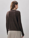 COMOBOCA Women's Round Neck Knit Sweater