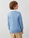 COMOBOCA 100% Wool Kids' Panda Pattern Round Neck Sweater