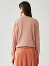 COMOBOCA Women's Floral Ribbed Button-Up Cardigan