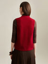 COMOBOCA 100% Cashmere Womens Intricate Embroidered Vest