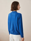 COMOBOCA 100% Cashmere Women's Ribbed Cable Knit Sweater