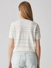 COMOBOCA Women's Relaxed Fit Striped Knit T-Shirt