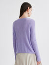 COMOBOCA 100% Cashmere Women's Geometric Wave Knit Sweater