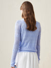 COMOBOCA 100% Wool Women's Stylish Lace Knit Sweater