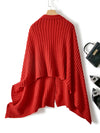 COMOBOCA 100% Cashmere Scarf Solid Color Shawls with Buttons