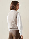 COMOBOCA 100% Cashmere Women's Knitted Sleeveless Sweater Vest