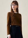 COMOBOCA 100% Wool Chic Layered Look Sweater for Women
