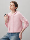 COMOBOCA Women's Wool Fuzzy Hooded Sweater