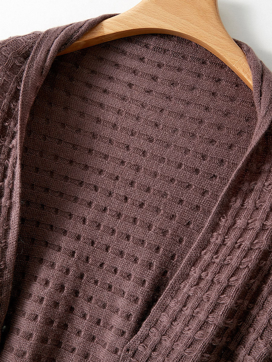 COMOBOCA 100% Cashmere Scarf Solid Color Shawls with Buttons