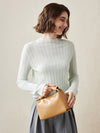 COMOBOCA Women's Ribbed Mock Neck Knit Sweater