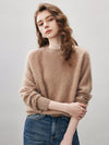 COMOBOCA Women's Wool Seamless Brushed Knit Sweater