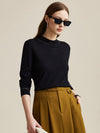 COMOBOCA 100% Wool Worsted Women's Elegant Sweater