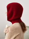 COMOBOCA 100% Cashmere Women's Zip Up Knit Hooded Neck Warmer