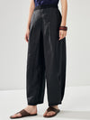 COMOBOCA 100% Mulberry Silk Women's Reversible High Waist Pants