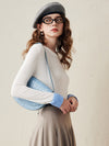 COMOBOCA Women's Essential Color-Blocked Knit Sweater