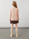 COMOBOCA 100% Wool Kids' Colorful Heart Shaped Buttons Cardigan